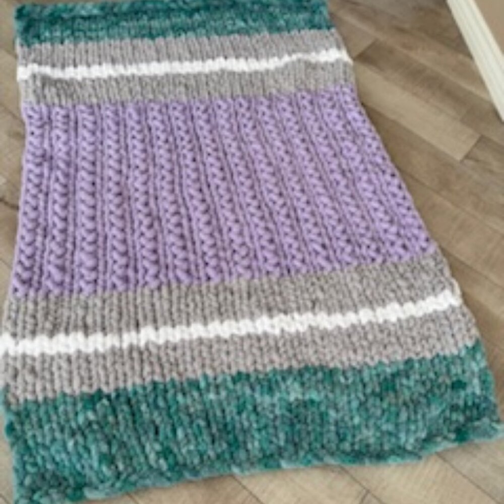 Handmade Chunky Knit Blanket